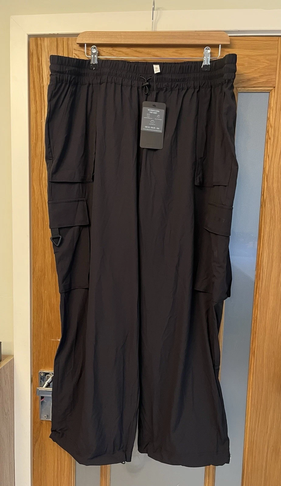 Fabletics The Heights Cargo Pants Brown Women's 2X Adjustable Waist New With Tag
