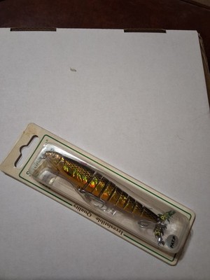 STRIKE PRO 4 1/4'' Multi-Jointed Flex Crank Bait 3/4 Oz Fishing GOLD NOS LURE