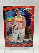 2025 Panini Prizm WNBA Stefanie Dolson Red Pulsar Prizm 34/299 #112 Mystics