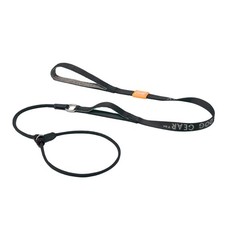 5FT Black Dog Slip Lead Leash Training NoPull Padded Handle Nylon Durable