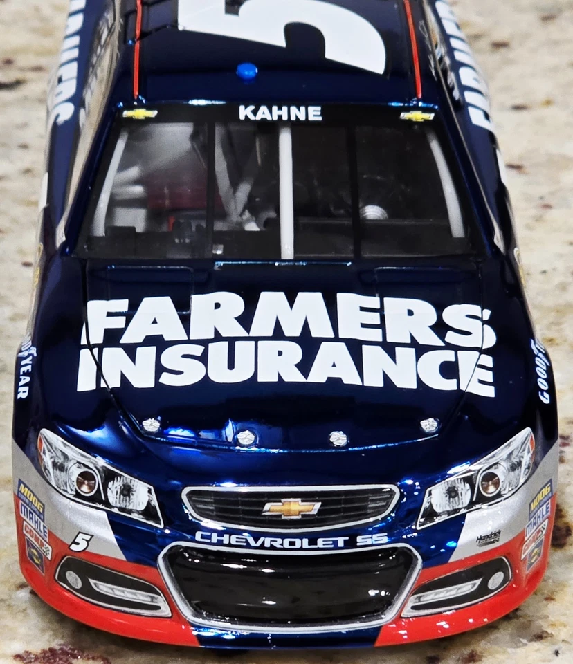 2013 #5 Kasey Kahne Farmer's Insurance SS 1:24 Diecast color cromo sin caja Foto 3 de 4