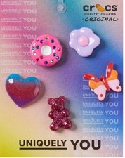 Crocs Jibbitz Shoe Charms Purple and Pink Fun...