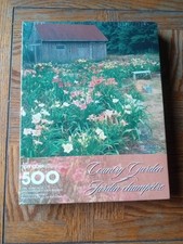 NEW SEALED Springbok Country Garden Flowers Barn 500 Piece Puzzle 20" X 20"