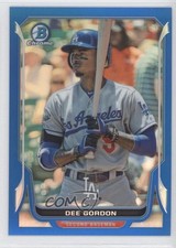 2014 Bowman Chrome Blue Refractor 21/250 Dee Gordon #205 4lo