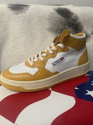 Autry Medalist Mid leat yellow gelb 42