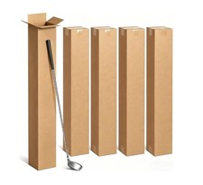 5 Pack Golf Club Shipping Boxes, 48x4x4 Inch Tall Corrugated Cardboard Golf Club