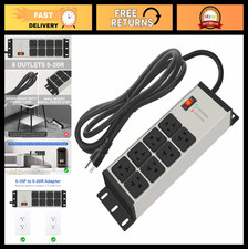 12 Gauge Heavy Duty Power Strip 8 Outlet Surge Protector 6FT Extension Cord, Wal