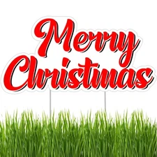 Rogue River Tactical Merry Christmas Die-Cut Classic Yard Sign for Home Decor...