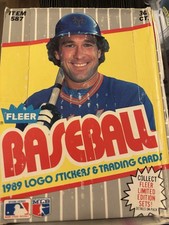 1989 Fleer Baseball Sealed Wax Packs Box of 36 packs