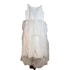 Mori Lee By Madeline Gardner Holy Communion, Flower Girl dress, sz 9/10, White