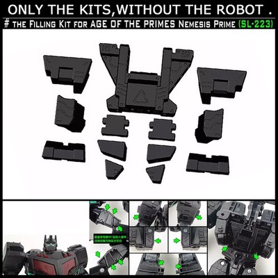 Shockwave Lab SL-223 Leg Filler Upgrade Kit For AGE OF THE PRIMES NEMESIS PRIME