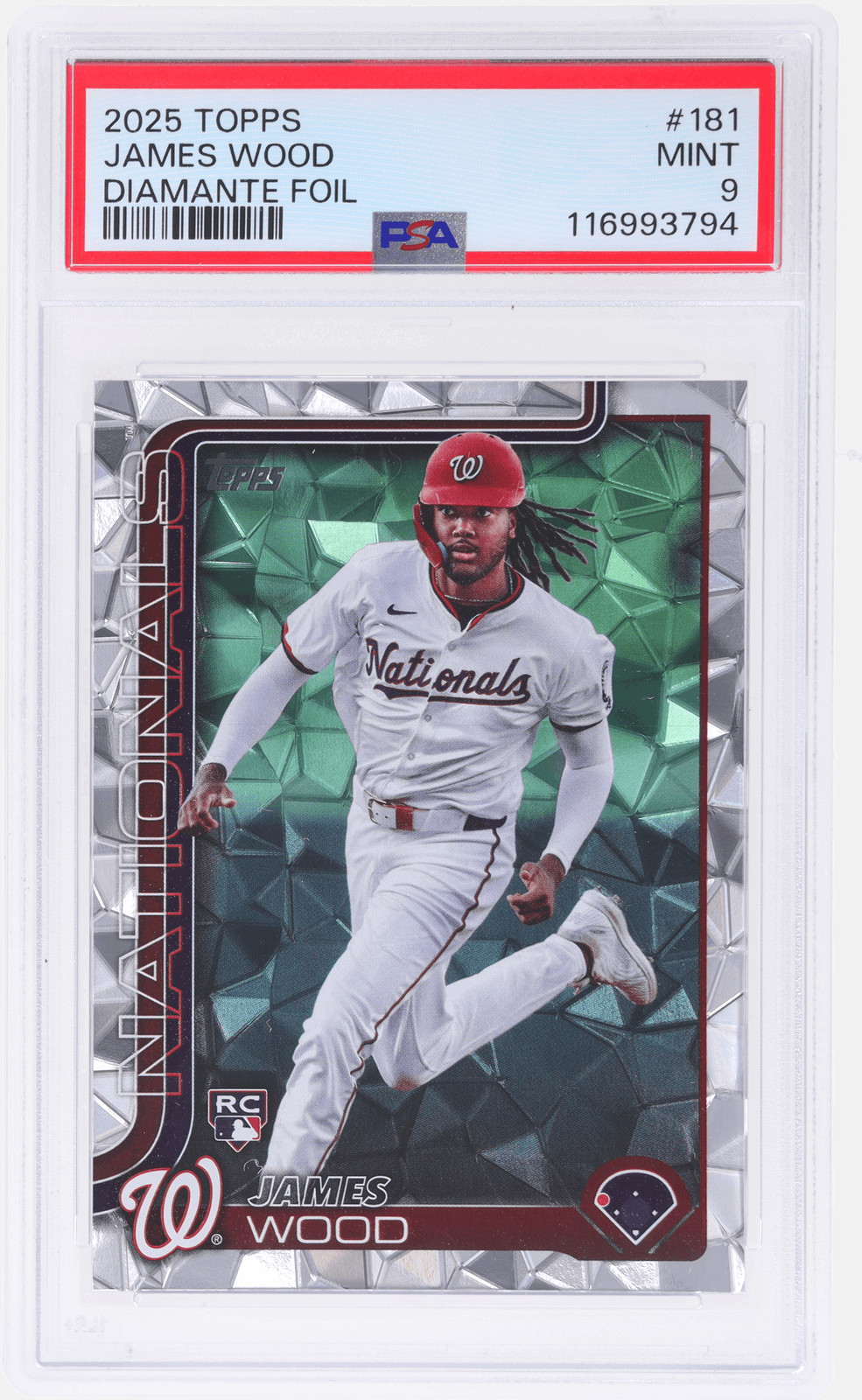 2025 Topps James Wood Diamante Foil #181 PSA 9