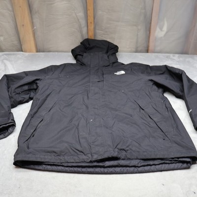 North Face Jacket Mens XL Black Lone Peak Waterproof Winter Removable Liner 3in1