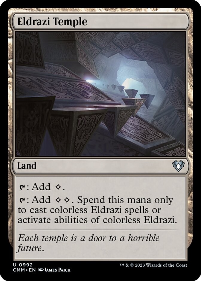 MTG Magic the Gathering Eldrazi Temple (992/1173) Commander Masters LP