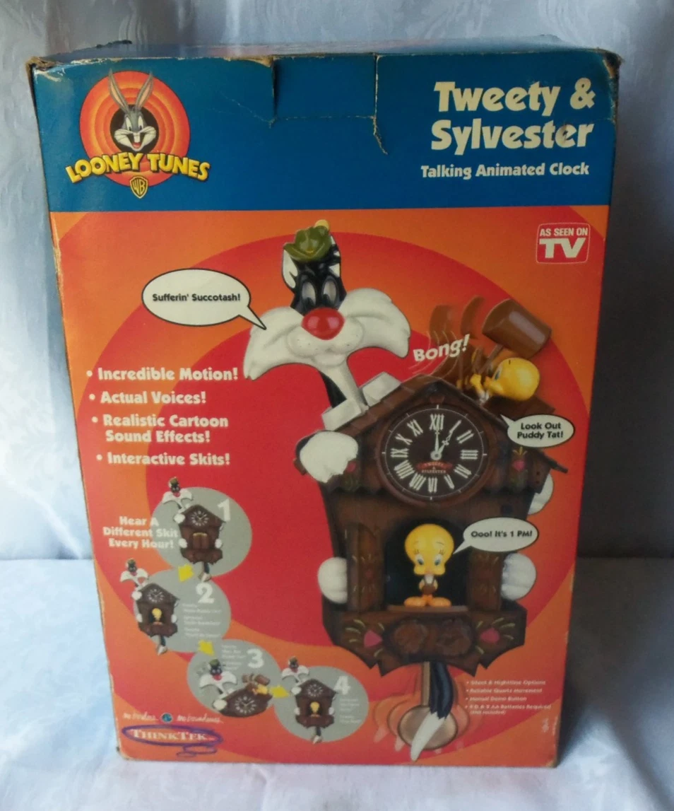 Tweety Sylvester Clock In Collectible Looney Tunes Items for sale