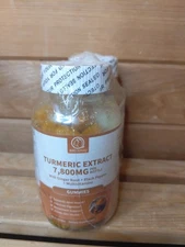 2 Bottles of BBEEAAUU Turmeric Extract 7,800MG &60 Gummies Per Bottle Ex 09/2026
