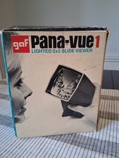 Vintage GAF Pana-Vue 1 Lighted 2x2 Slide Viewer In Box