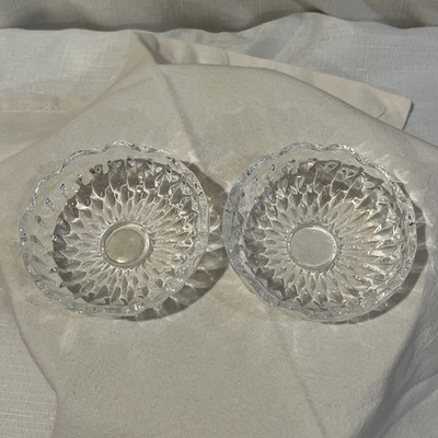 Two (2) Lead Crystal Trinket Dishes or One (1) Covered Trinket Dish
