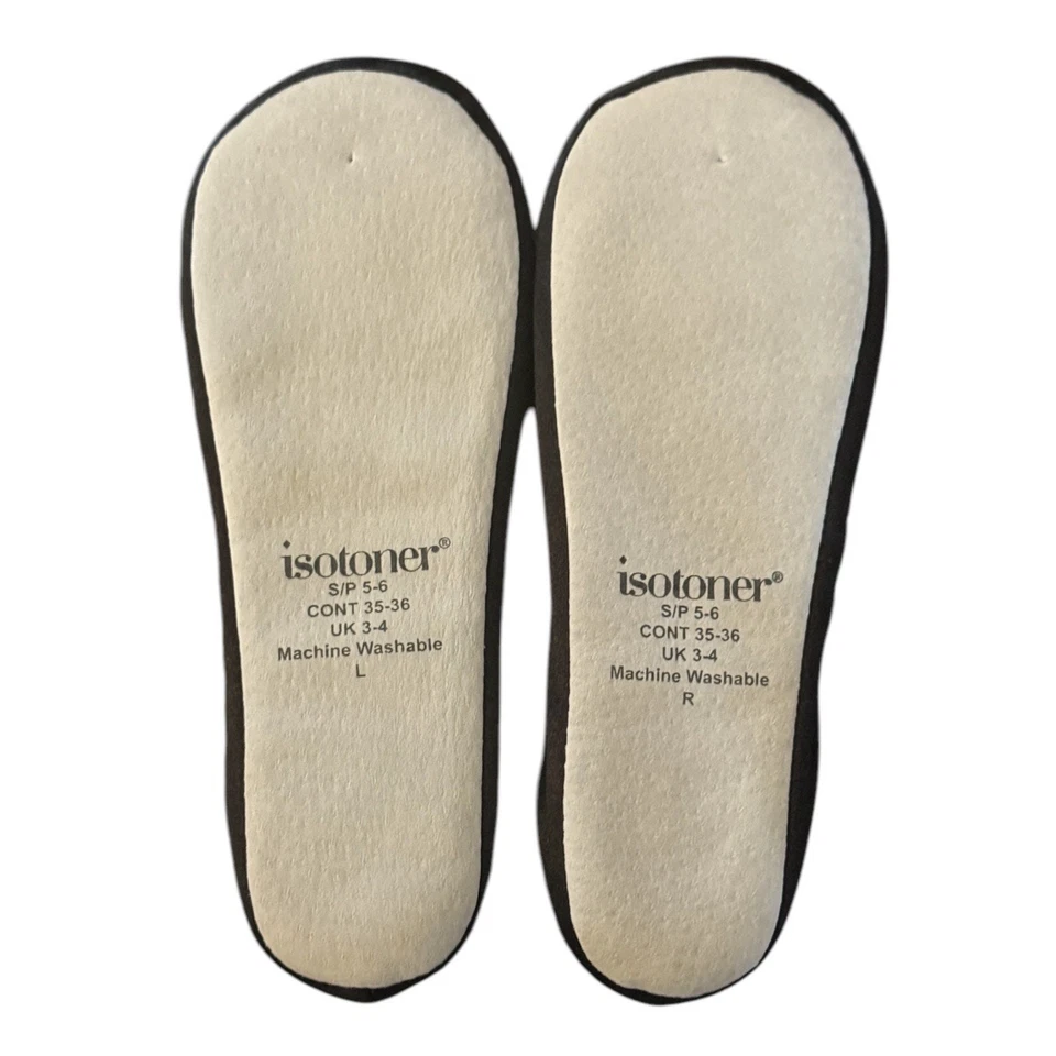 Новый изотонер черный бант верхний мягкий атлас балерина тапочки женский размер 5-6 - Изображение 2 из 4