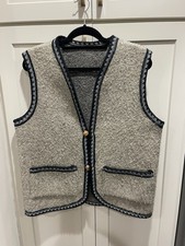 Vintage Handmade Ethnic Wool Vest No Tags Vtg Mexico Warm Chiapas Unisex Western