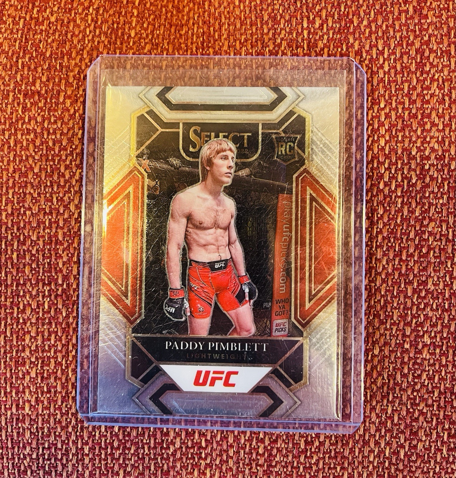 2022 Panini Select UFC Paddy Pimblett Mezzanine RC No.398