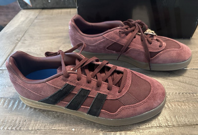 ADIDAS Aloha Super JH8136 Shoes Aurora Ruby / Core Black / Gum US Men's size 7.5