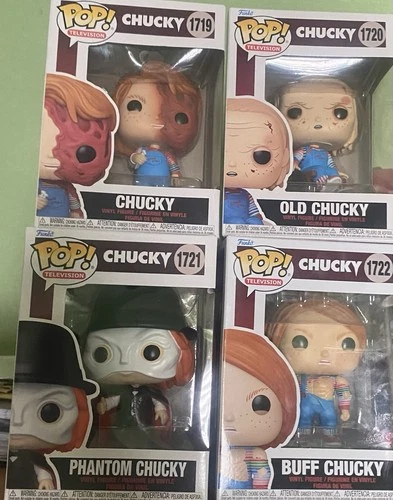 Funko Pop! Vinyl Chucky Set #1719-1722 Child's Play Television Collection