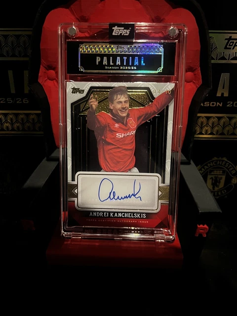 2025-26 Topps Palatial Manchester United Andrei Kanchelskis Auto 03/10
