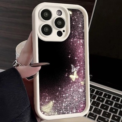 Starry Sky Butterfly Case For Motorola E13/E14/E15/G15/G84/G85/G86 Phone Cover