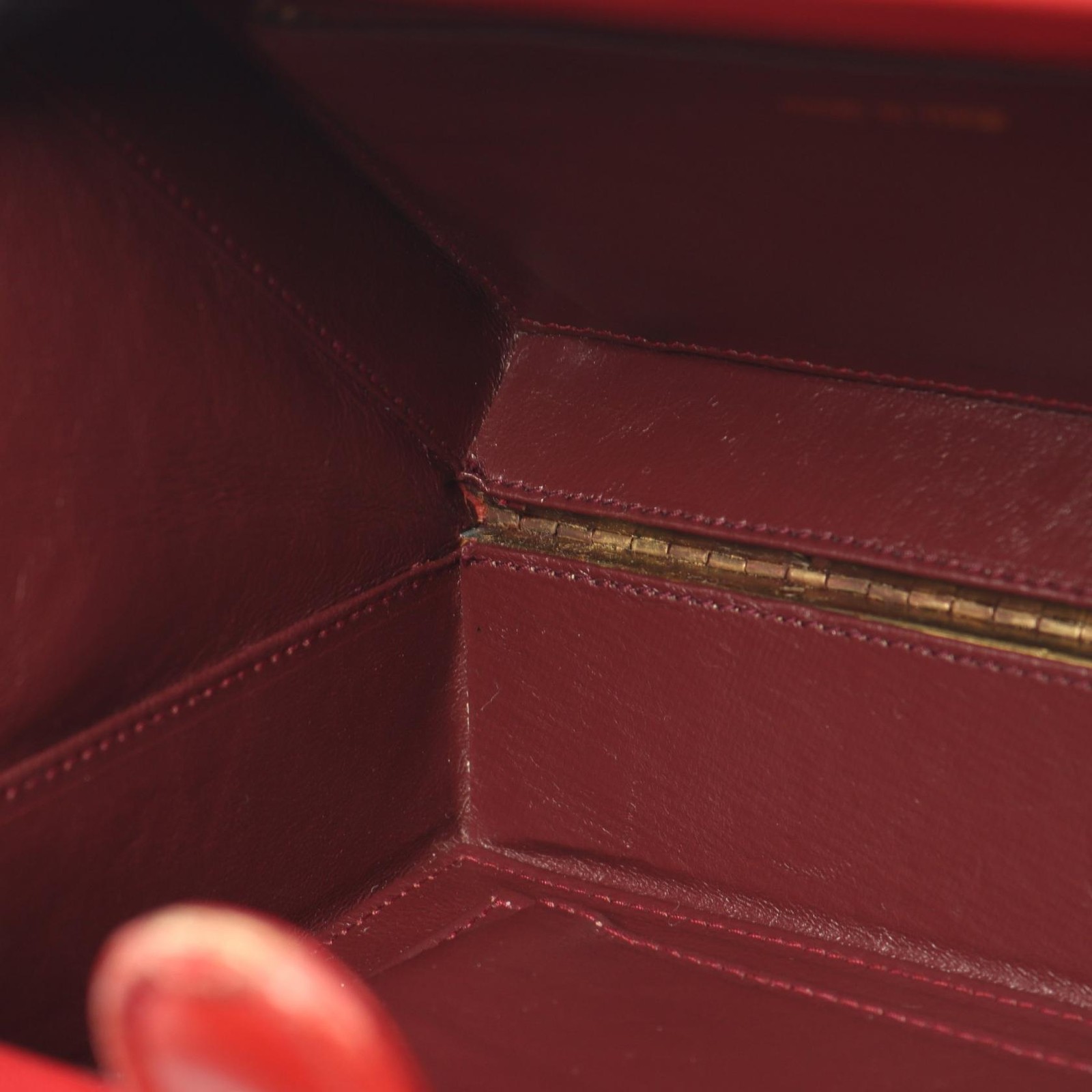 CHANEL Matelasse Chan shoulder Handbag Lambskin (sheep leather) Red Used GHW CC — image 6