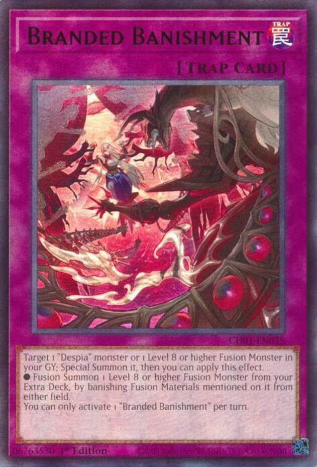 Branded Banishment - CH01-EN035 - Ultra Rare - 1st Edition Near Mint