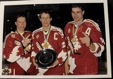 1990-91 Upper Deck - WJC - Eric Lindros, Kris Draper, Steven Rice #473 (RC)