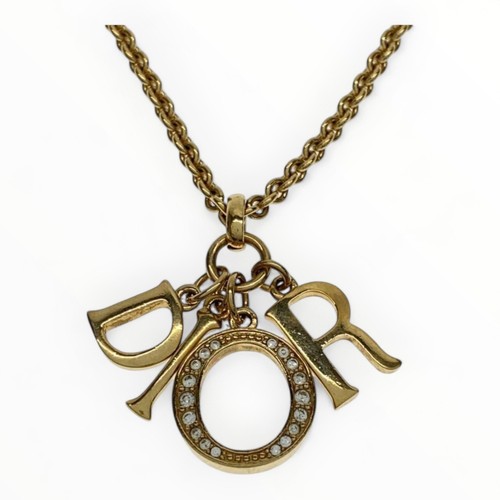Collana Christian Dior con zirconi e ciondolo donna 8002