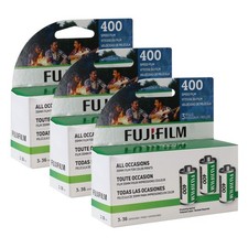 3x Fujifilm 400 Color Negative 35mm Film 36 Exposures - 3 Pack