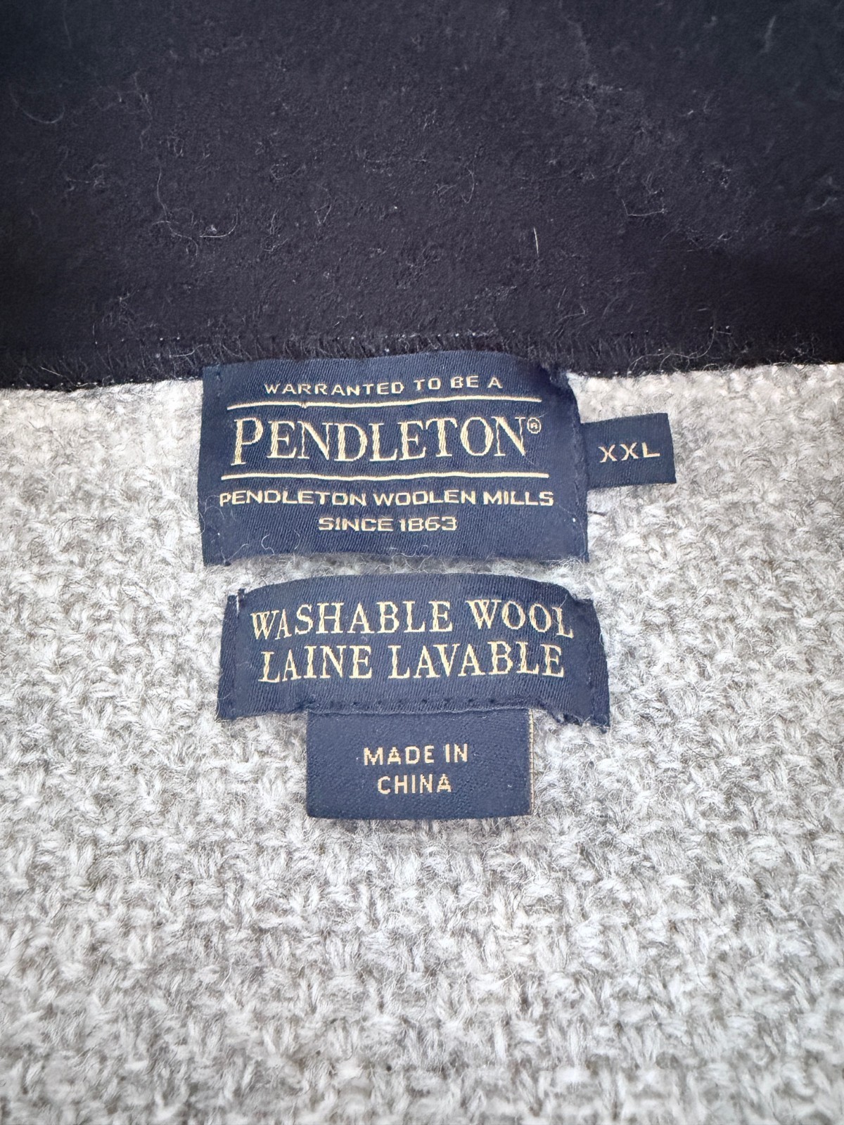 PENDLETON TWO WAY FULL ZIP WASHABLE WOOL Fleece L… - image 4