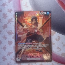 Bandai One Piece Card Game Portgas D. Ace Leader OP16-001 Special Holo ENG 5000