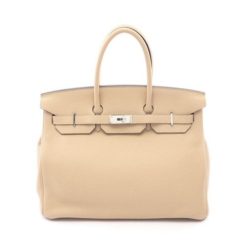 Hermes Birkin35 Women Beige One Size