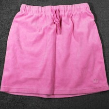 Juicy by Juicy Couture Pink Velour Mini Skirt Embroidered Crown Logo Womens M