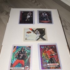 Oklahoma State Cowboys Panini Rookie Autograph 5 Card Lot Hubbard Jarwin Gordon