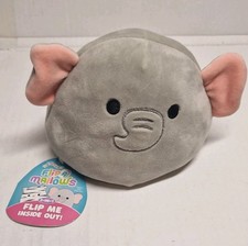 Squishmallows Flip A Mallows Zebra Elephant Small Tasha And Mila Reversible 5"