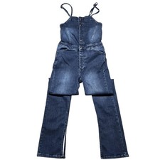 Pilcro Denim Overalls Womens 28 Blue Adjustab...