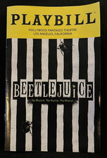 Beetlejuice Playbill Los Angeles Hollywood Pantages Theatre 21 pages