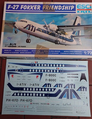 ESCI ERTL - FOKKER F27 Friendship - 1:72 ATI, AIR FRANCE, NLM Decals 
