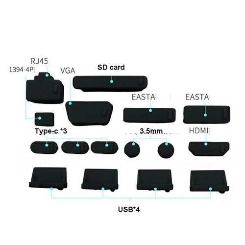 Accessories HDMI Laptop Anti Dust Plug Dustproof Cover USB Type-C Port Stopper - Picture 3 of 25