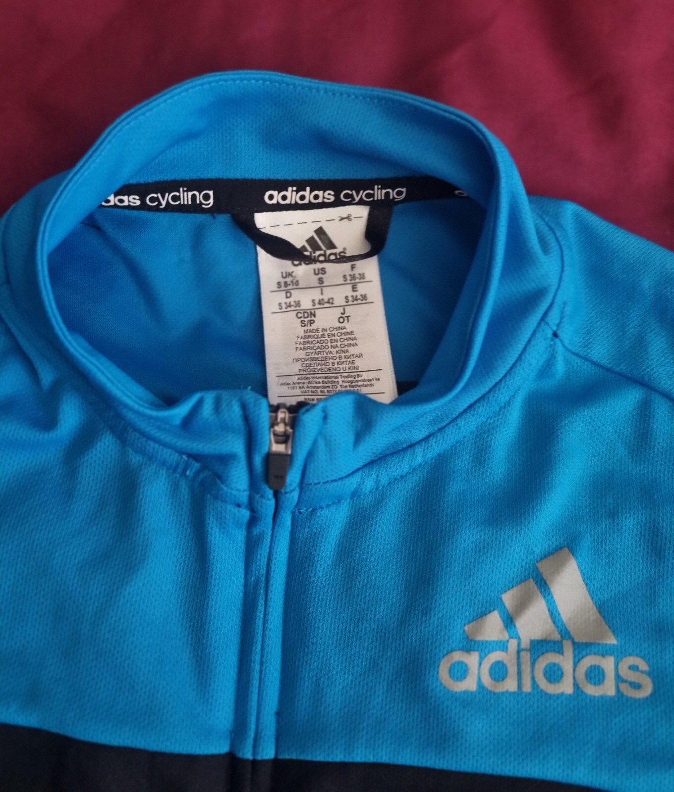 Adidas Cycling Full Zip Cycling Jersey Top Womens Size 8 10 eBay