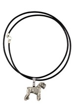 Schnauzer - Dog necklace, silver-plated pendant for the dog lover, subtle jewell