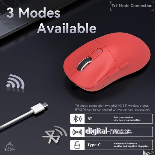 ATTACK SHARK X3 49g SUPERLIGHT 26K DPI Mouse BT/2.4G Wireless/Wired Mouse - Picture 41 of 64
