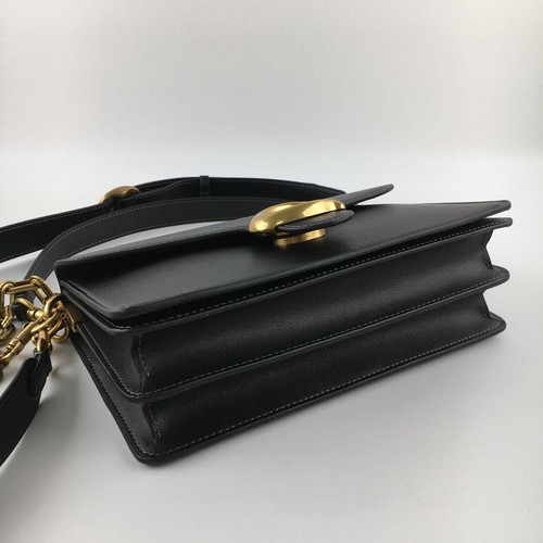 COACH CAF52 Black Gold Chain Tabby Crossbody Shoulder Bag Outlet Tote Bag - Picture 6 of 6