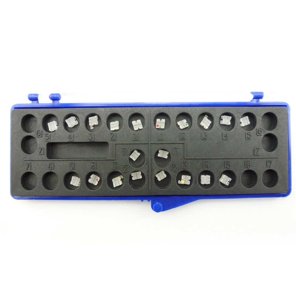 Dental Orthodontic Metal Self-Ligating Bracket Mini 022 Roth Mbt 28 PCS