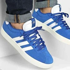 Adidas VL Court 3.0 Men’s Athletic Shoe Blue Sneakers Footwear Trainers #SU